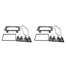 2X Double Din Car Fascia Radio Panel for Daily 2006-2014 Audio Frame Dash Fitting Kit Install Bezel