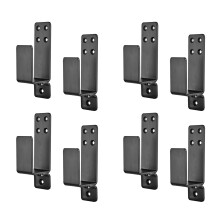Door Barricade Brackets,8 Pack Drop Open Bar Holder for Home Security, 2X4 Bar Brackets Prevent Unauthorized Entry