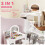 AIYAPLAY Girls Dressing Table with 2-Colour LED Mirror and Stool, White 4