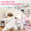 AIYAPLAY Girls Dressing Table with 2-Colour LED Mirror and Stool, White 8