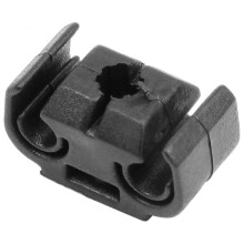 80PCS 2 Point Brake Pipe Retaining Clip Holder Bracket 811611797 Double Conduit Base Brake Cable Clip 4.75mm Black