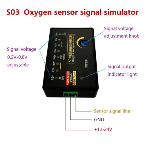 New S03 Oxygen Sensor  Type Automobile Oxygen Sensor Signal Simulator,Simulate Four-Wire Oxygen Sensor Signal 2