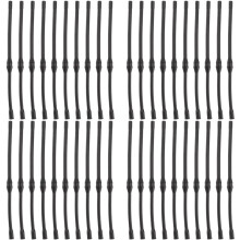 40X Black Fuel Hose Pipe for Chinese Chainsaw 4500 5200 45Cc 52Cc 58Cc MT-9999 Plastic Fuel Hoses Pipes Tool Part