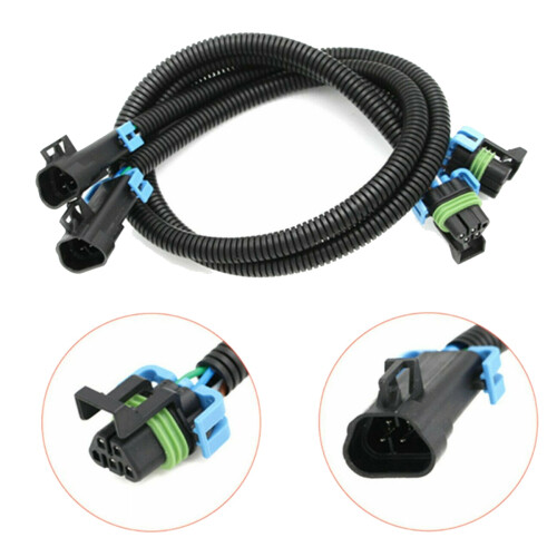 Par de Chicote de Fios de ExtensãO de Sensor de OxigêNio O2 de 24 Polegadas para Camaro Corvette LS2 LS3 LS7 L99 LTT 213-4408, 213-1694 1