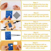 210pcs Card Cleaning Kit, TCG Card Grading Care Flattening Repairing Tool Cleaner Tool Accessories for Collector Gift