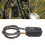 Keyless Bike Lock with Remote Control, 10mm, 80cm, Black 2