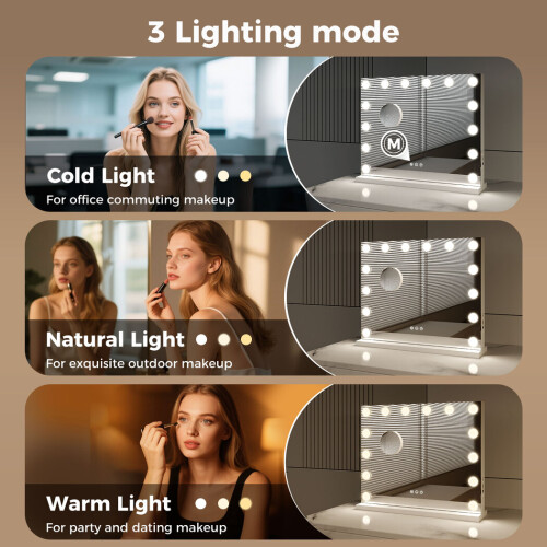 Emitto LED Hollywood Makeup Mirror Vanity Light 2