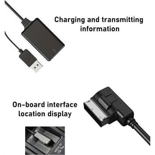 5.0 Adapter Audio Receiver for   Port Cable Music  Connector Works for   Android 2