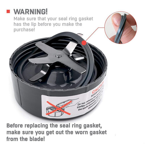 2X Replacement Parts 32 Oz Cup and Blade and Seal  Rubber Gaskets Replacement, Compatible for 1