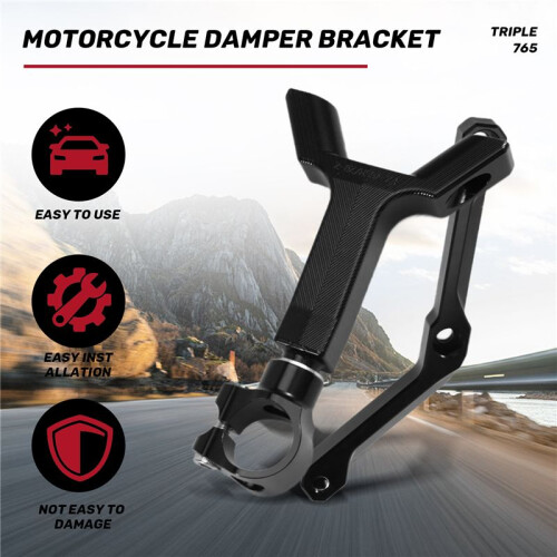 Motorcycle Steering Damper Stabilizer Bracket Mounting Kit for  STREET TRIPLE 765 S/R  2017-2022 1