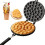 Bubble Waffle Maker, Nonstick Double Side Flower Pattern Egg Waffler Iron, Aluminum Alloy Ice Cream Cone Maker 2