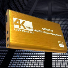 Carte de Capture Vidéo Compatible 4K, Carte Enregistreur Vidéo USB3.0 1080P 60FPS pour les Jeux en Streaming et la Diffusion