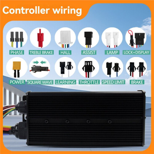 48V-72V XT150 E-Bike Controller 100A 5000W Three Mode Sine Wave Controller for Electric Bicycle Ebike E-Scooter 2