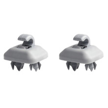 2Pcs Car Sun Visor Retainer Hook 8U0857562A Car Clips Screws Fastener for - A3 A6 C5 A4L A6 Q5 Q3 A5 Bracket Gray