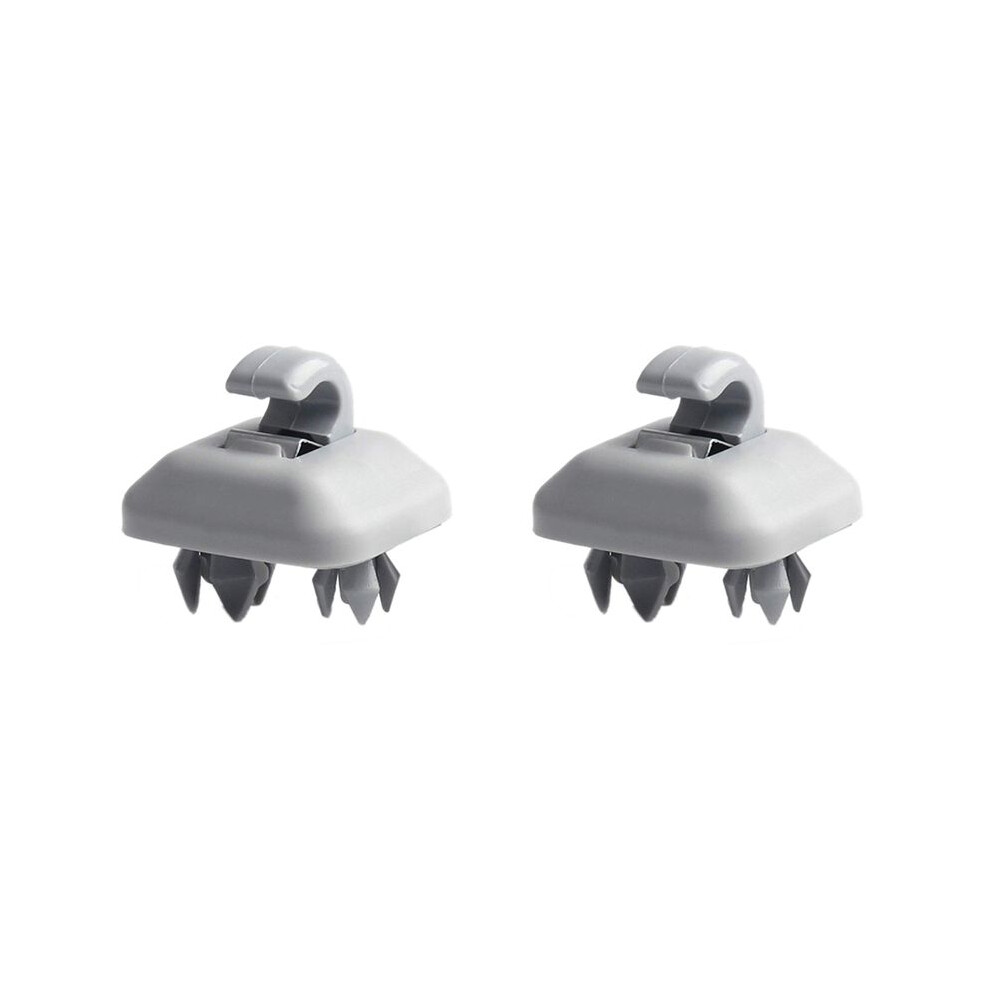 2Pcs Car Sun Visor Retainer Hook 8U0857562a Car Clips Screws Fastener For - A3 A6 C5 A4l A6 Q5 Q3 A5 Bracket Gray 6031011450977
