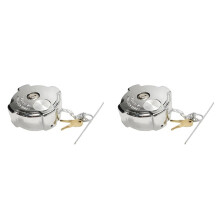 2X New High Quality Aluminum Fuel Tank Cap with Lock 03-37017-002 0337017002 for American Trucks Freightliner Trucks