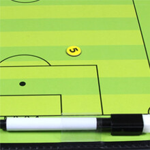 Foldable Football Strategy Board Soccer Coaching Board Magnetic Soccer Clipboard Portable Football Coaches Blackboard