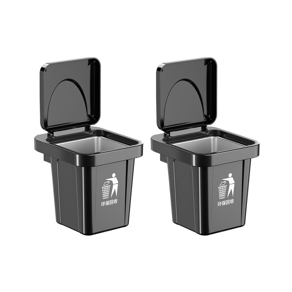 2X Stainless Steel Wall-Hanging Ashtray With Lid Trash Can-Shaped Bathroom Living Room Fly Ash-Proof Punch-Free A 6133053047679