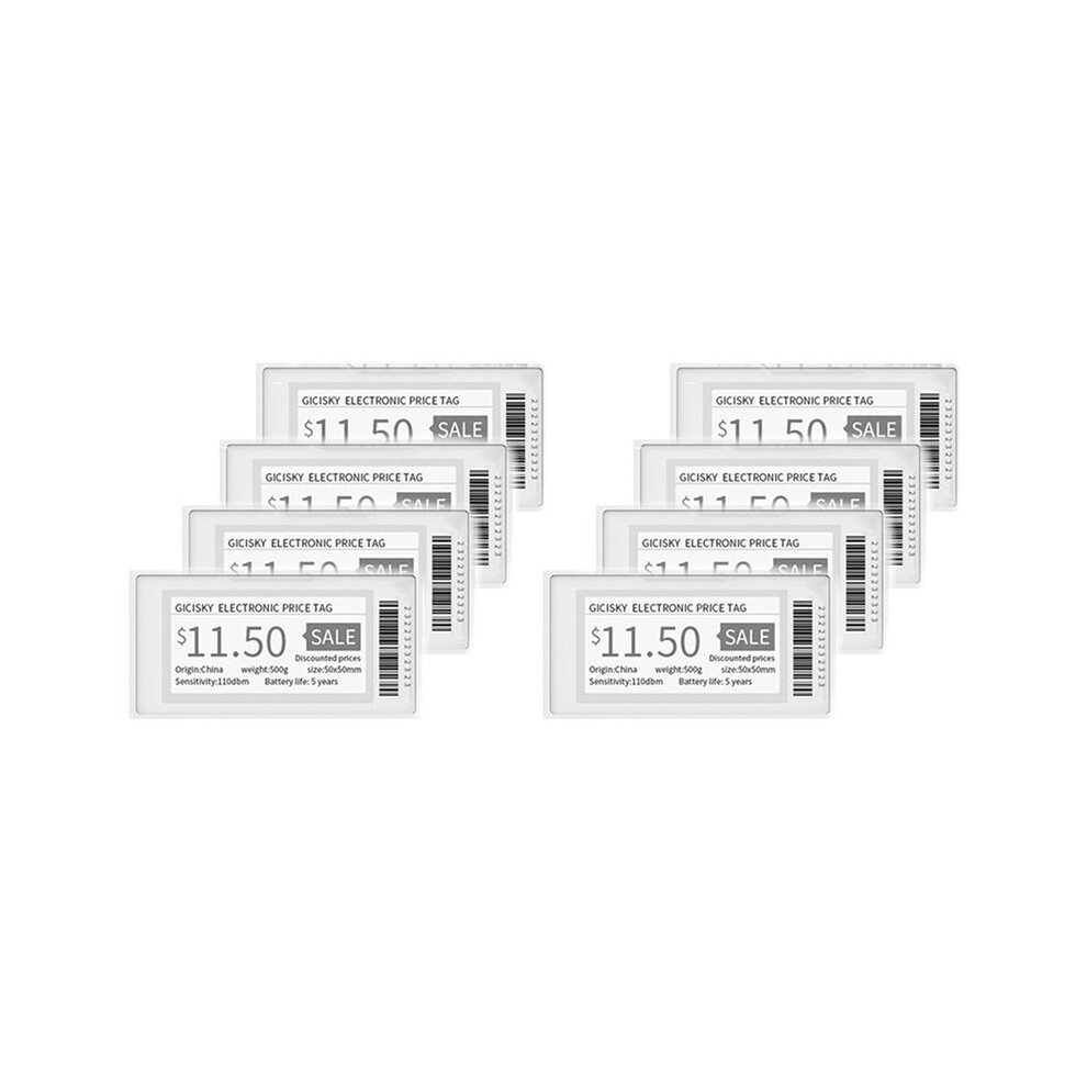 2.1 Inch Electronic Price Tag Esl Tft Screen Display No Messy Writing Connect Management For Android App 8Pcs 4713939446745
