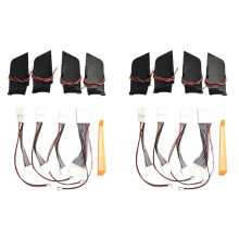 8x for RAV4 2019-2024 Inner Door Bowl Ambient Light Atmosphere Lamp Handle Armrest Frame LED Decorate Lamp