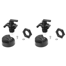 2X Fuel Tank Valve Petcock 3 Way & Knob NUT 7052161 for Magnum 325 330 500