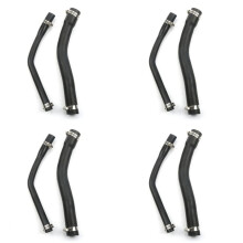 8x Fuel Tank Filler Hose with 16 Clamps 52100131AD 52100132AB for 1997-2001  XJ Cherokee