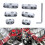 2set 7mm 8mm Chrome  Wire Separators Looms Dividers for  Chevy 9723 2