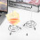 4PCS Ticket Stabber Holder, Kvitto Spike, Ticket Spike, Check Spindel, Bill Fork, Ticket Stabber 4