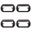4X for  Fiorino  Nemo  Bipper 2Din Audio Panel DVD Navigation Panel Frame 1