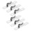 12Pcs Versatile Silver Sliding Door and Cabinet Roller Wheels 2
