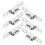 12Pcs Versatile Silver Sliding Door and Cabinet Roller Wheels 3