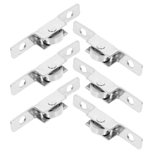 12Pcs Versatile Silver Sliding Door and Cabinet Roller Wheels 2