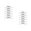 12Pcs Versatile Silver Sliding Door and Cabinet Roller Wheels 6