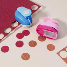 Paper Crafts Circle Punches - 6 Sizes of Circle Cutters, Including 3-Inch Circle Punches, in Random Colors,for Crafts