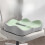 1Pcs Memory Foam  Cushion - 3D Ergonomic Support, Washable Polyester, Car/Office ,Green 5