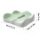 1Pcs Memory Foam  Cushion - 3D Ergonomic Support, Washable Polyester, Car/Office ,Green 9