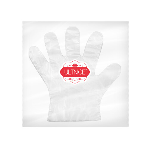 2Pcs Clear Polyethylene Disposable Gloves for Restaurant Use 2