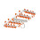 Foldable Plastic Clothes Drying Rack with Clips, 31x34cm, White/Orange 7