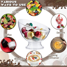 2 PièCes Transparent Café Dosette Titulaire en Plastique Café Capsule Conteneur CréMier Titulaire Café Stockage Salade Bol Plat de Bonbons