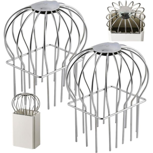 Gutter Guard,2Pcs Round  Gutter Filter Downspout Guard Even Hollow Replacement Gutter Cover for Leaves-A 1