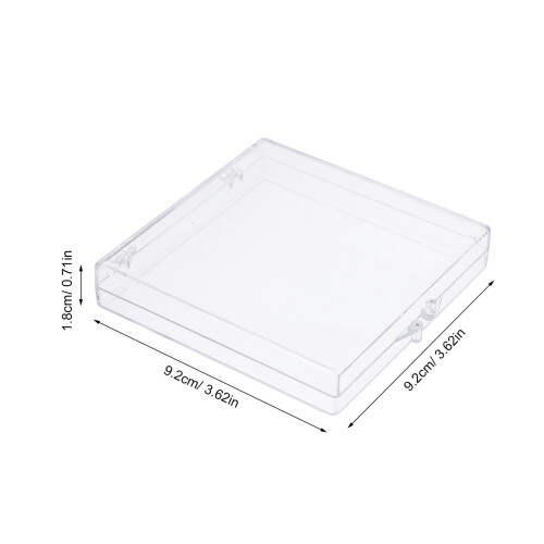 6Ud Caja De Plástico Transparente Con Bisagra Para Insectos 1