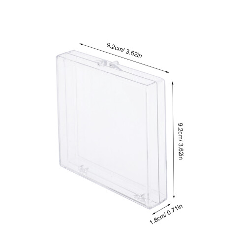6Ud Caja De Plástico Transparente Con Bisagra Para Insectos 2