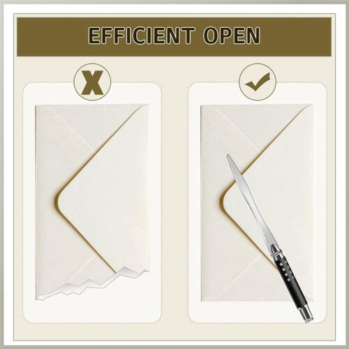 6 PeçAs Abridor de Cartas Abridor de Cartas de Metal Abridor de Envelopes de 6,3 Polegadas Abridor de Cartas de Corte Abridor de Envelopes Faca 2
