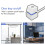 2M Portable LED Lights Computer Desktop  PC External Start Power /Off Button Extension Cable,  Light 5