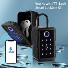 Key Cabinet with Code, Key Safe for Outdoor/Indoor Key Safe Fingerprint for Home/Garage/Office ()