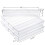 Pacote com 10 Bandejas Organizador Gaveta Transparente de 12 X 3 X 2 Polegadas, Compartimentos de Armazenamento Divisor Gaveta Mesa, Conjunto de Caixa 7