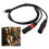 Cable Type-C a 2 XLR macho 32Bit 384kHz, 1m negro 1
