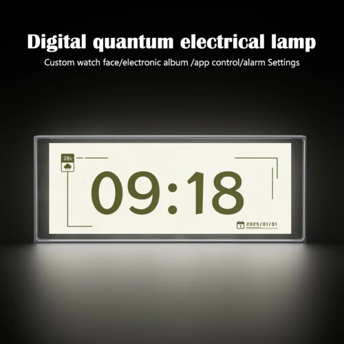 RGB Quantum Clock, Digital Photo Frame Clock,APP Control,IPS Color Dispaly Screen DIY Gaming Desktop Lamp 1