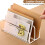 Acrylic Mail Holder Mail Organizer Countertop with Letter Sorting Compartments Office Essential 6