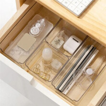 25Pcs Clear Drawer Organizers Storage Box Set Smooth Burr Free Transparent Design Cosmetics Containers Versatile